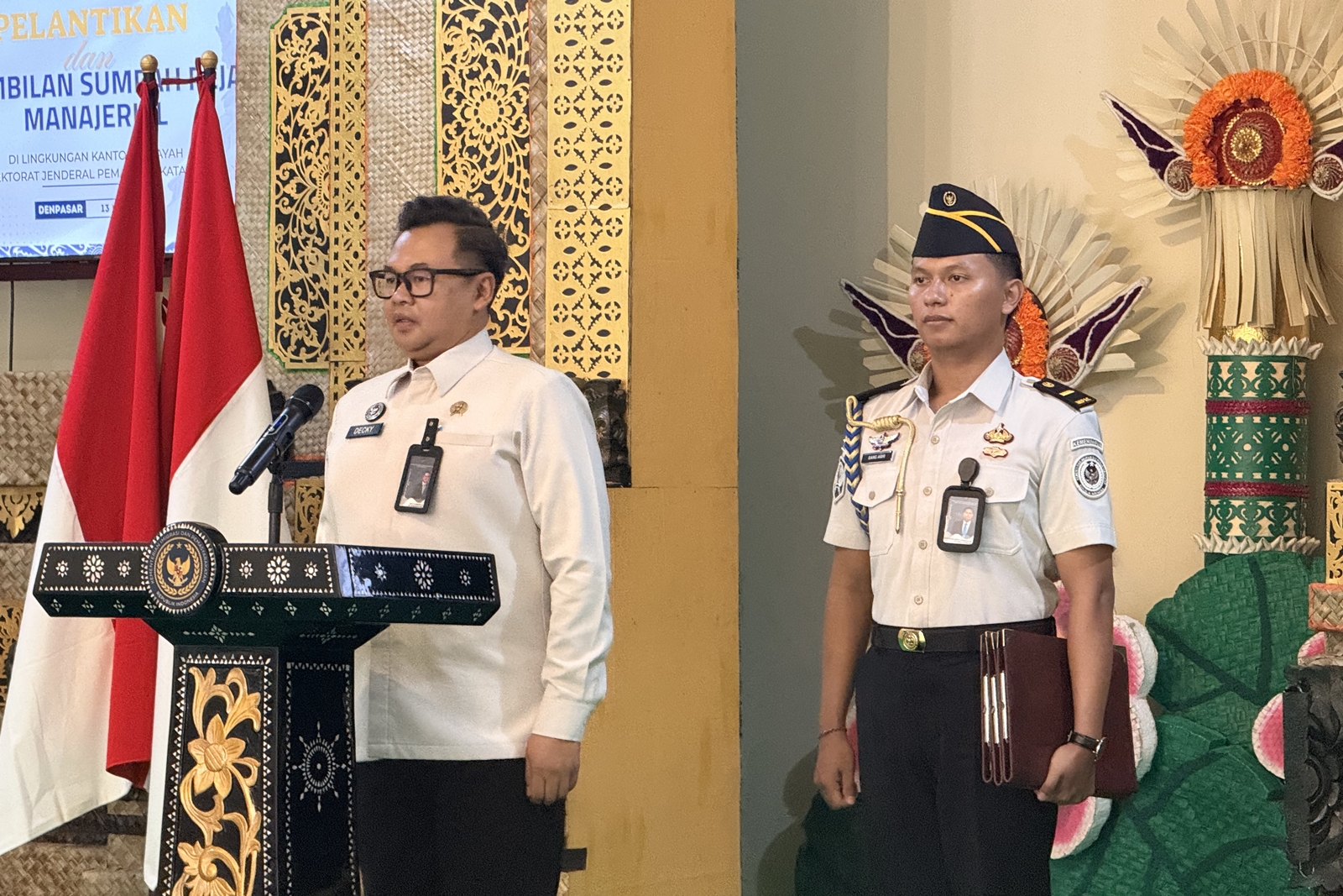 Bawa Semangat Baru, Dua Pejabat Manajerial Lapas Tabanan Dilantik