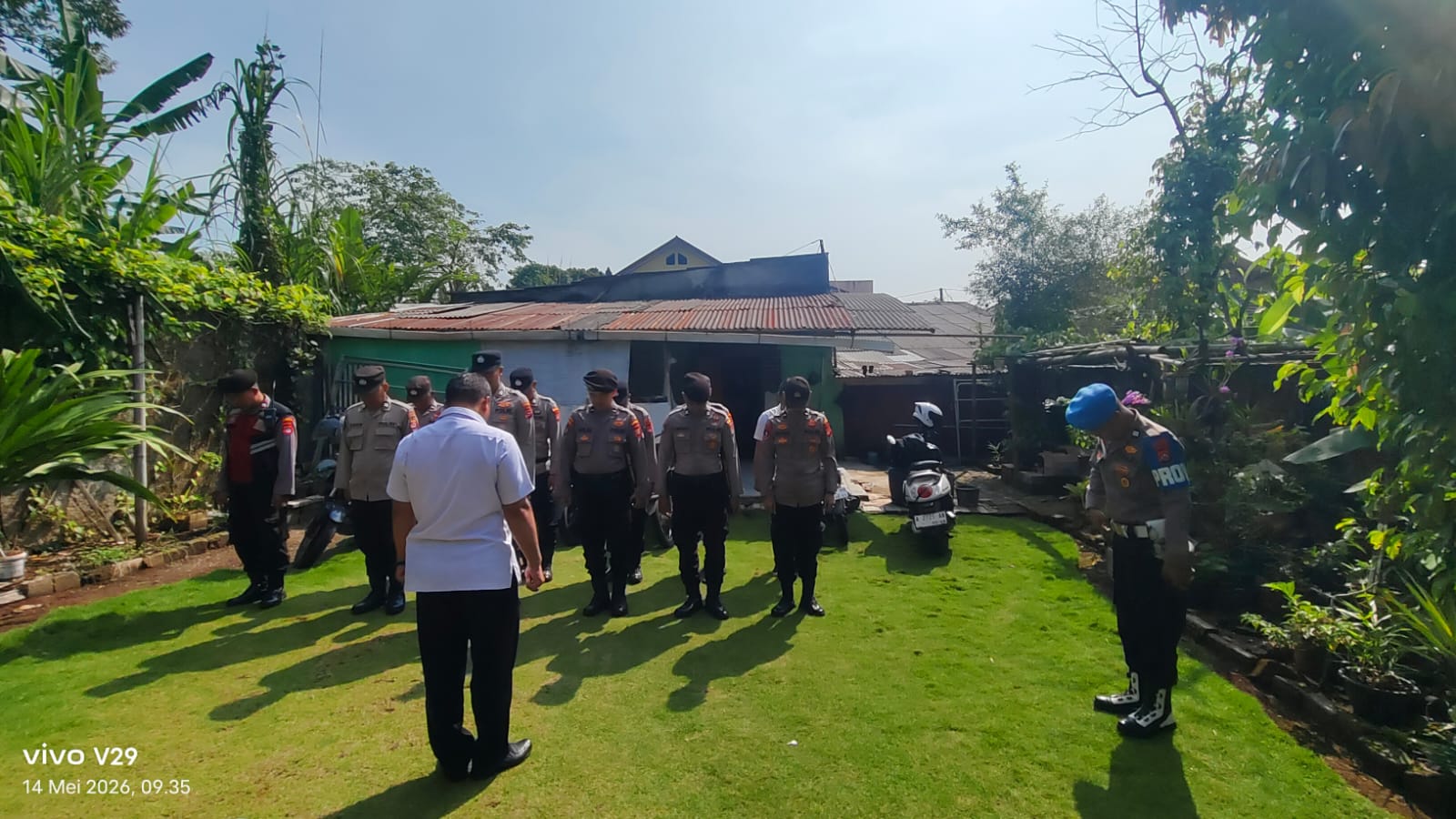 Satpamobvit Polres Pandeglang Gelar Pengamanan Ibadah Kenaikan Isa Al-Masih di Karang Tanjung