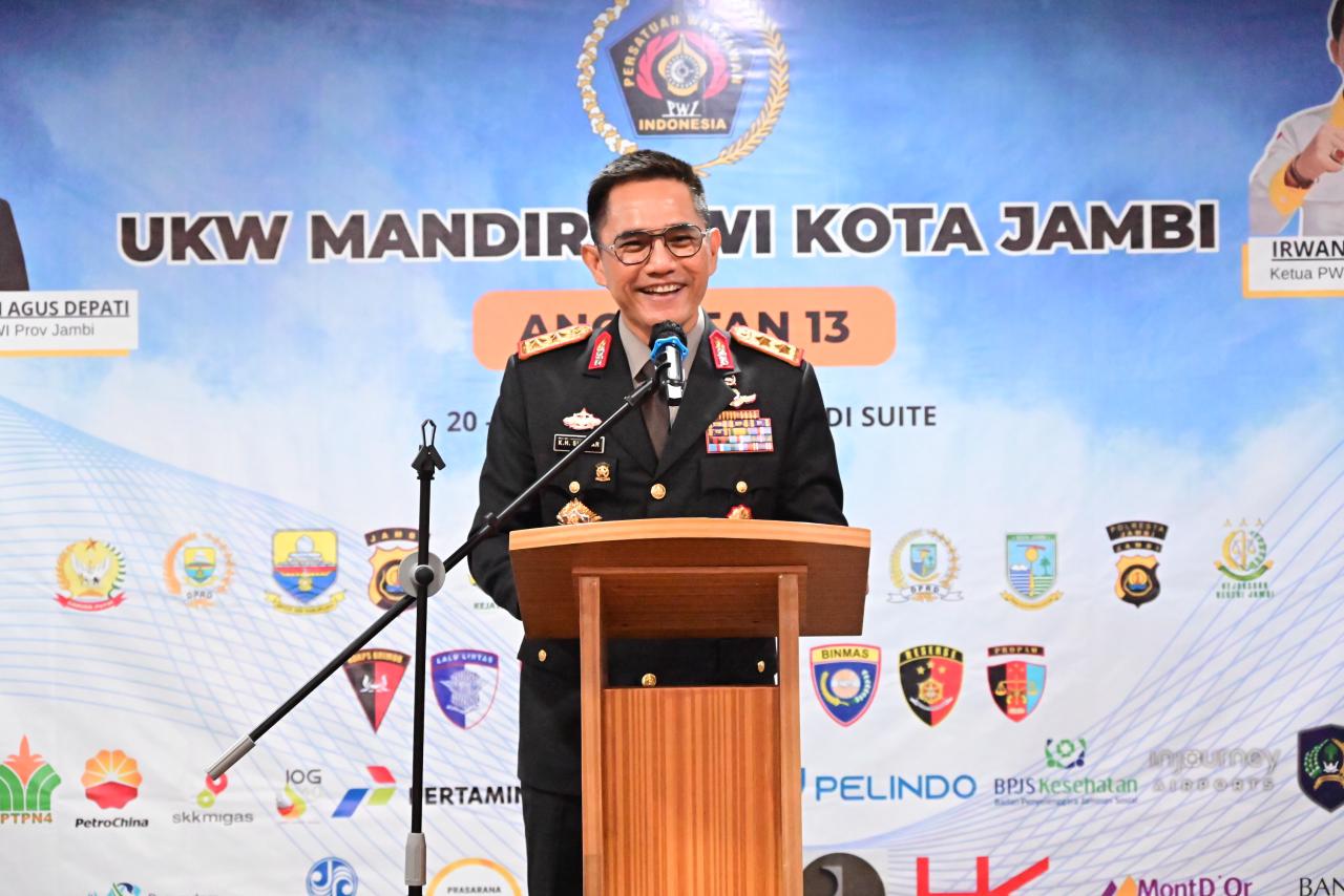 Kapolda Jambi Buka UKW PWI Kota Jambi, Dorong Lahirnya Wartawan Profesional dan Kritik Konstruktif