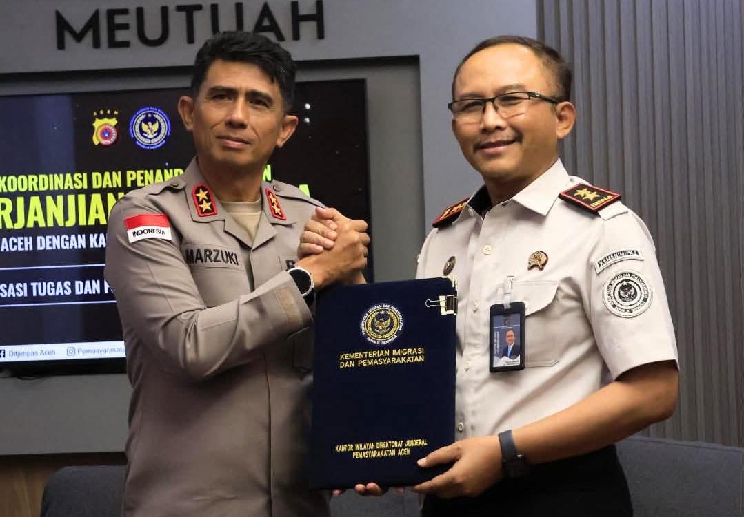 Polda Aceh dan Ditjenpas Perkuat Pengamanan dan Pengawasan WBP Lewat Kerja Sama Strategis