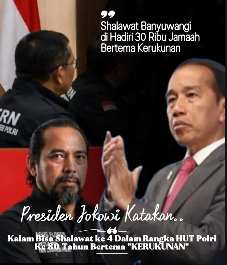 Jokowi Titip Pesan Kerukunan untuk HUT Polri ke-80, Agus Flores: Dukungan Lintas Agama Jadi Kekuatan Shalawat Kebangsaan