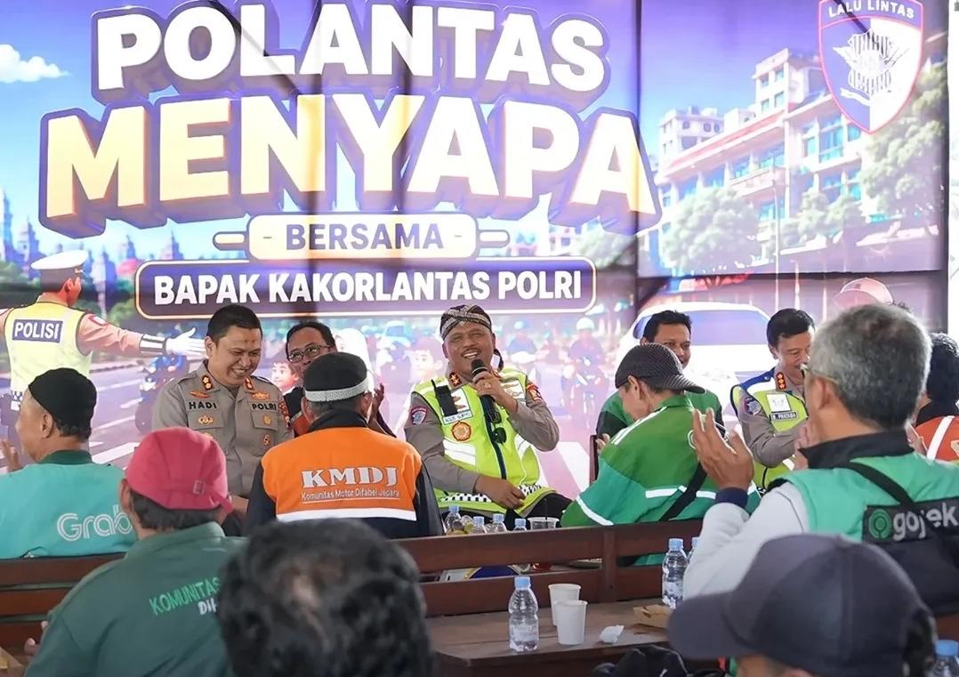 Maknai Hari Lahir Pancasila: Kakorlantas Polri Instruksikan Dirlantas Jajaran Rangkul Komunitas Ojol, Jadikan Mitra Keselamatan