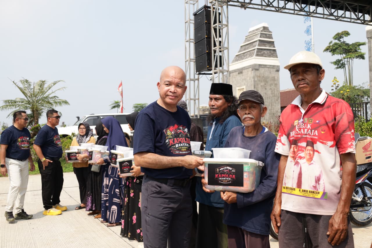 Sambut Hari Bhayangkara Ke-80, Polda Banten Gelar Bakti Sosial dan Bakti Kesehatan di Bendungan Karian