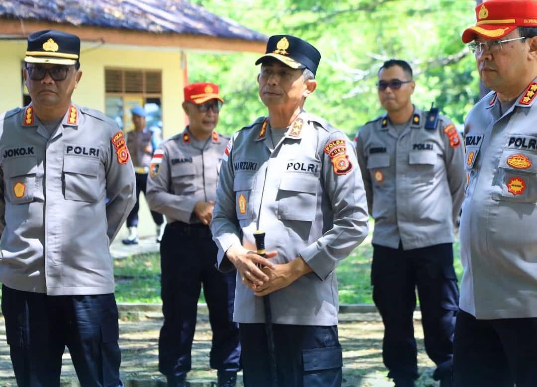 Tinjau Prolat 2026 di SPN Polda Aceh, Kapolda Marzuki Ali Basyah Beri Arahan dan Motivasi Peserta Pelatihan