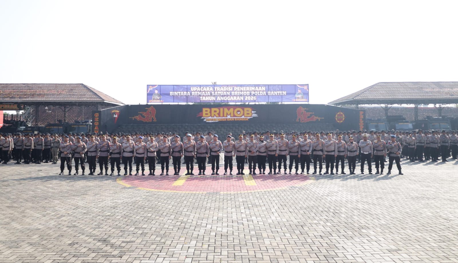 Pimpin Tradisi Penerimaan, Kapolda Banten Sambut 460 Bintara Remaja Satbrimob