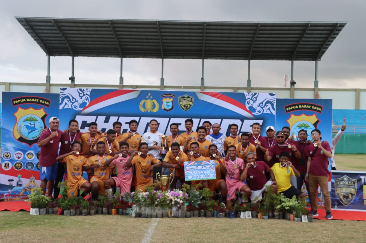 Polres Raja Ampat Juara I Kapolda Cup 2026 Jelang Hari Bhayangkara ke-80, Pembuktian Performa Terbaik di Bawah Asuhan Kapolres AKBP Jems O. Tegai