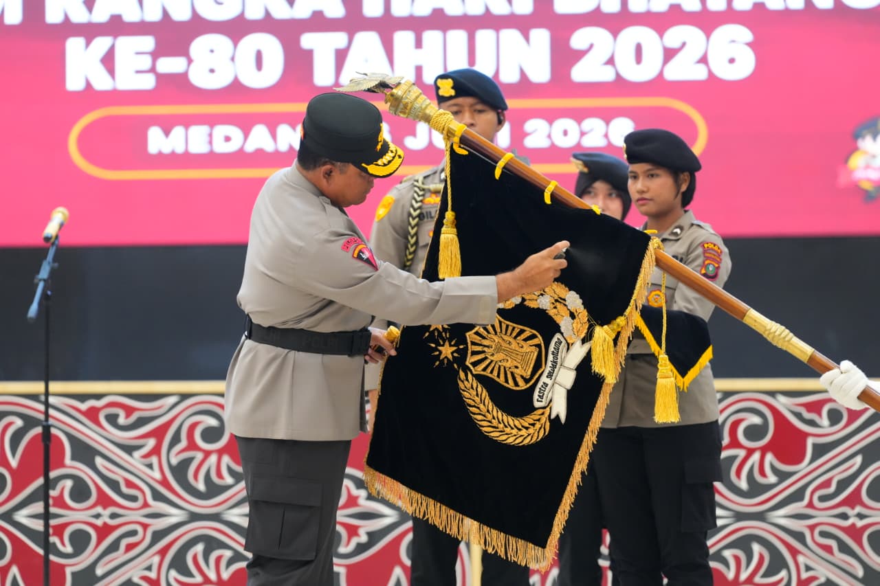 Kapolda Sumut Pimpin Upacara Pemuliaan Nilai-Nilai Tribrata, Perkuat Integritas Personel Sambut Hari Bhayangkara ke-80