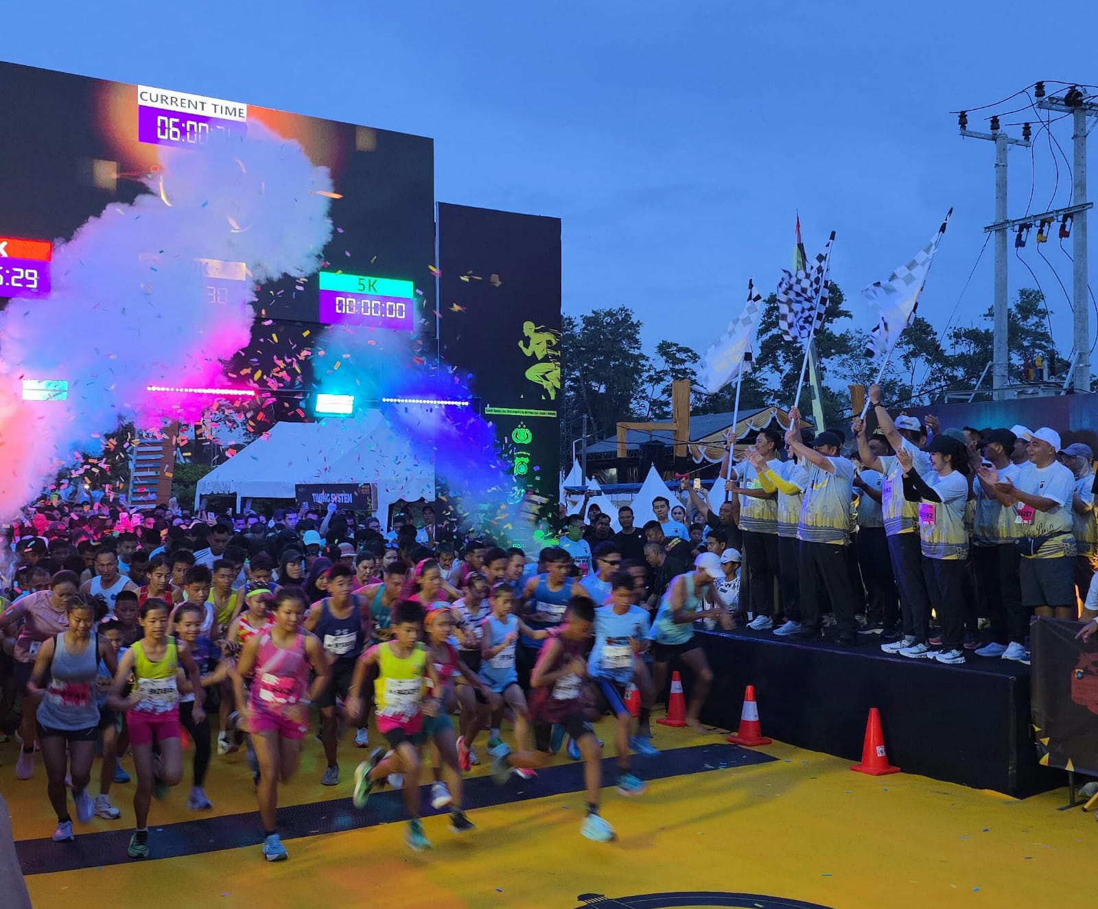 Semarak HUT Bhayangkara Ke 80, Ribuan Pelari Meriahkan Bhayangkara Babel Run 2026