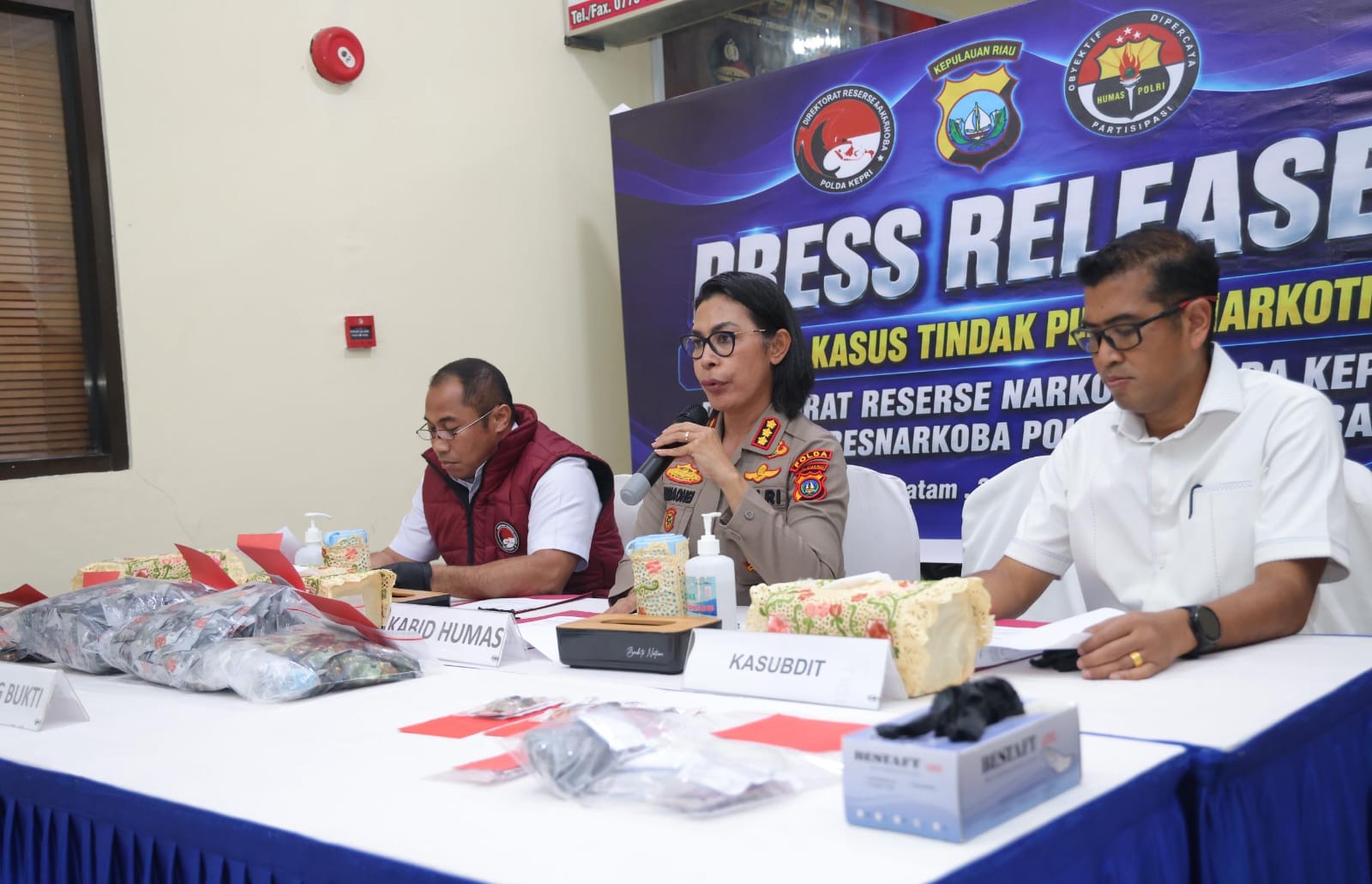 Ditresnarkoba Polda Kepri dan Satresnarkoba Polres/TA Jajaran Ungkap 10 Kasus Narkotika, Amankan 13 Tersangka