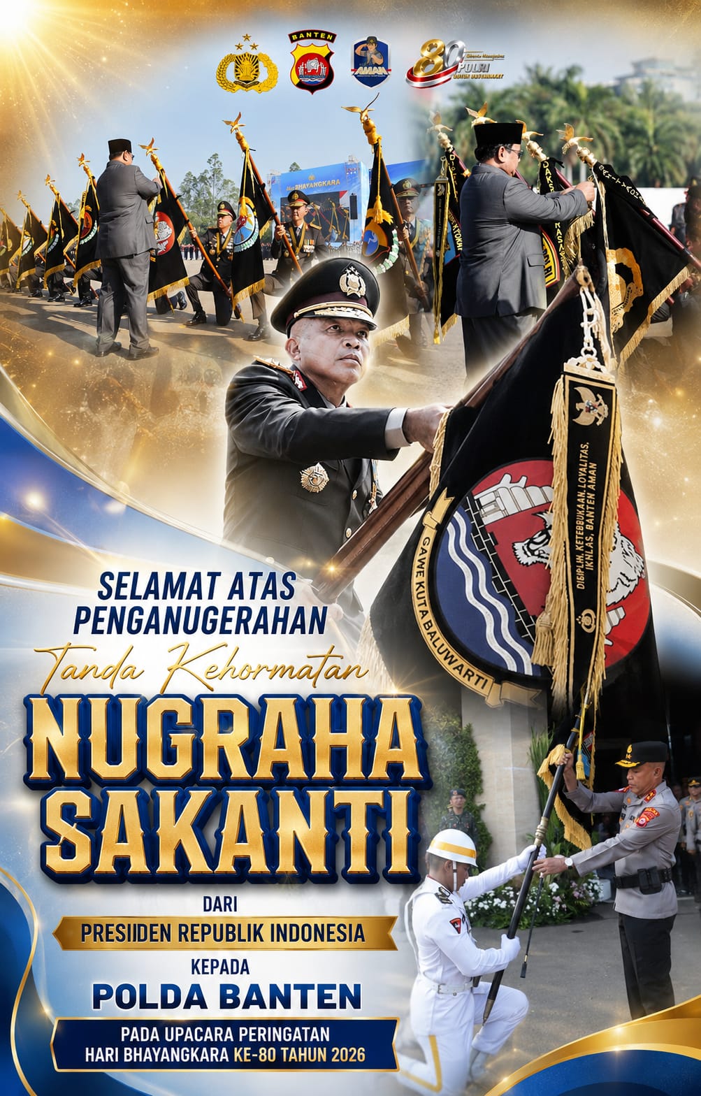 Polda Banten Sambut Tanda Kehormatan Nugraha Sakanti, Wujud Kepercayaan Negara atas Kinerja Polri
