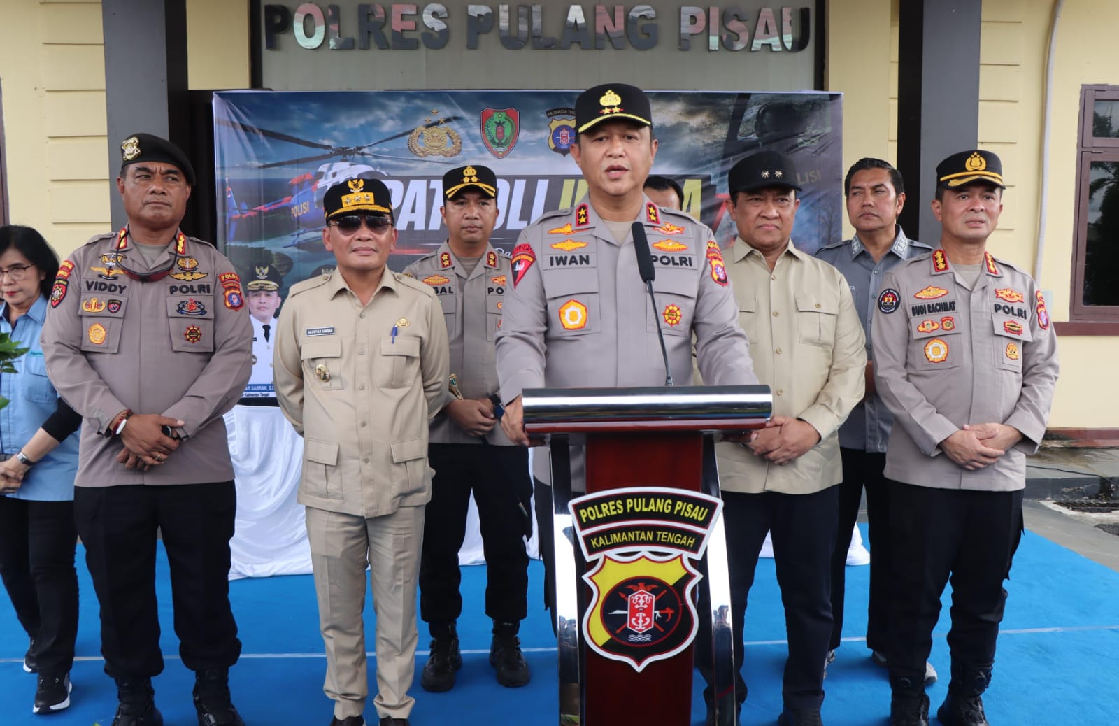 Kapolda Kalteng Bersama Gubernur Terjun Langsung Antisipasi Karhutla di Pulpis Lewat Patroli Udara