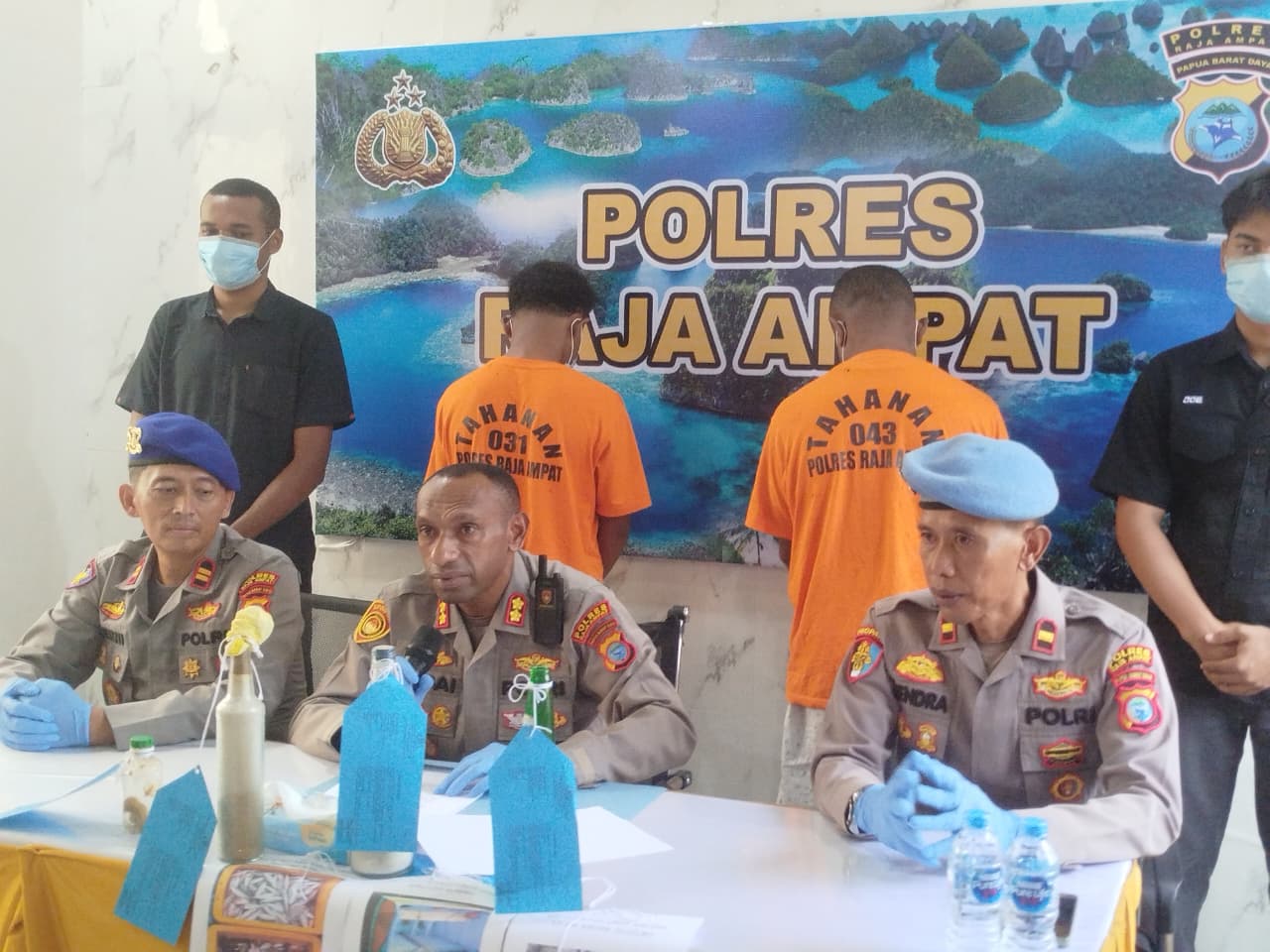 Polres Raja Ampat Gagalkan Pengeboman Ikan di Perairan Salawati Barat, Dua Pelaku Berhasil Diamankan
