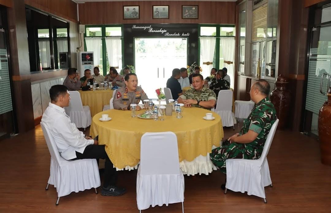 Perkuat Sinergitas, Kapolda Gorontalo Sambangi Makorem 133/Nani Wartabone