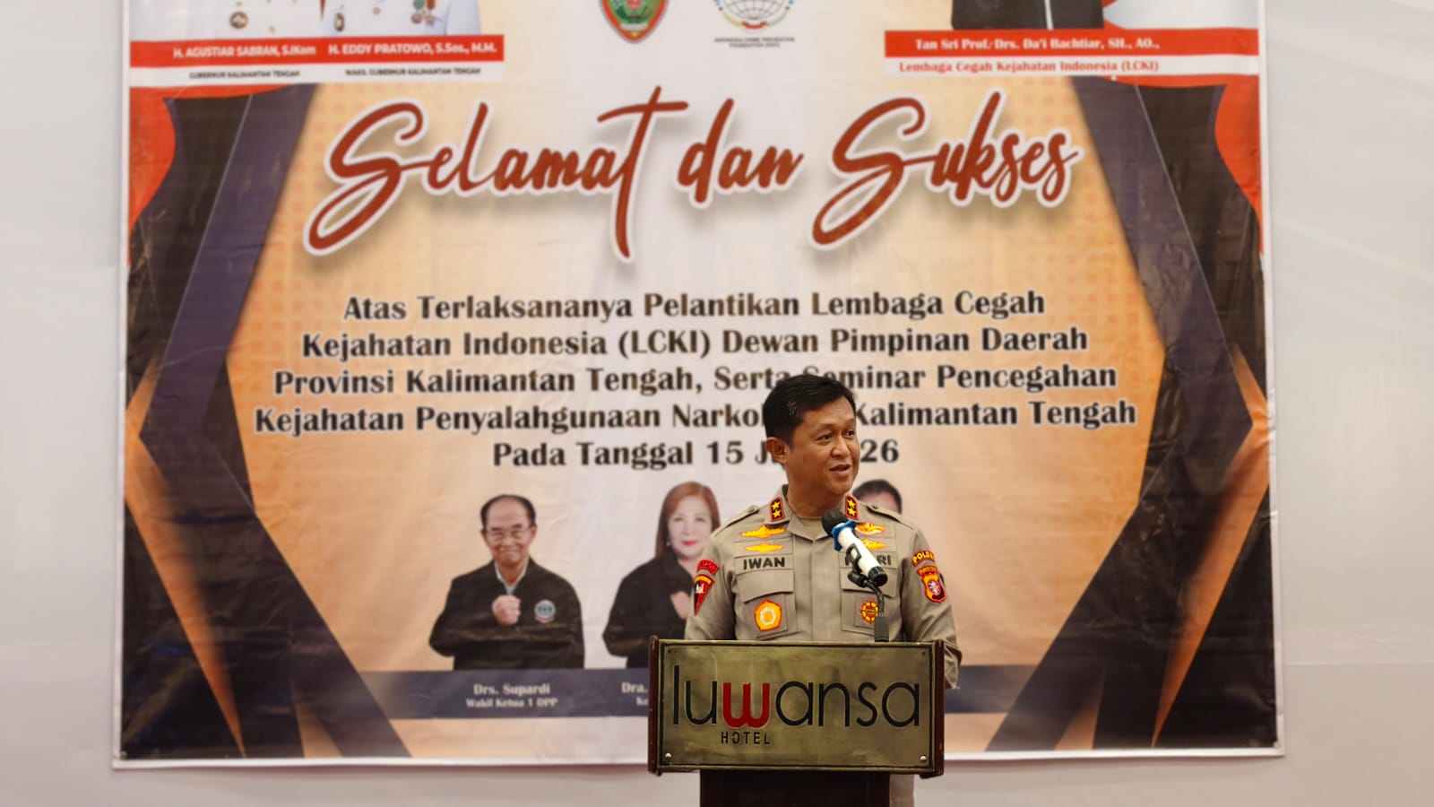 Kapolda Kalteng Perkuat Sinergi Bersama LCKI Cegah Narkoba dan Kriminalitas