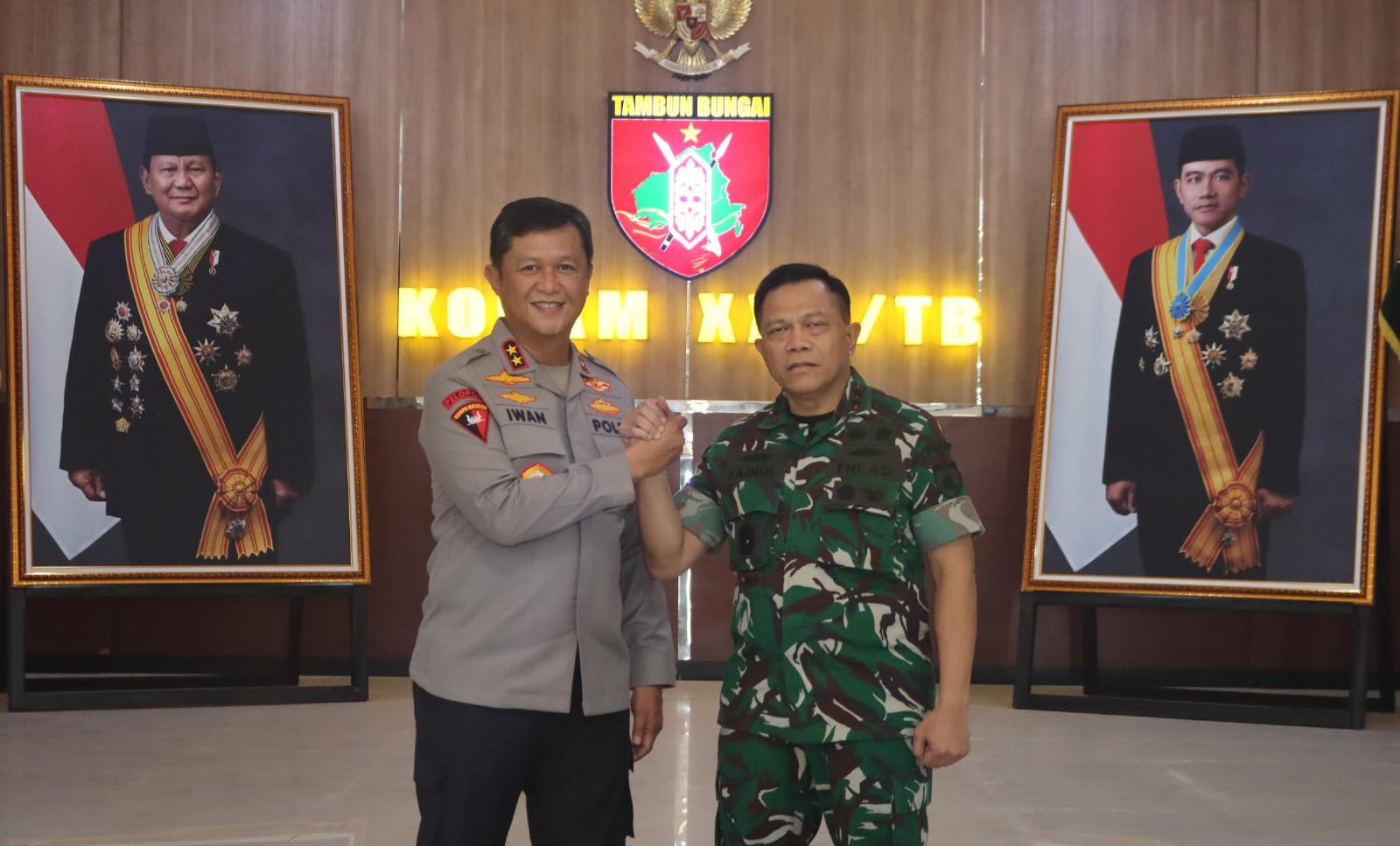 Kapolda Kalteng Perkuat Soliditas TNI-Polri Lewat Silaturahmi dengan Pangdam XXII Tambun Bungai