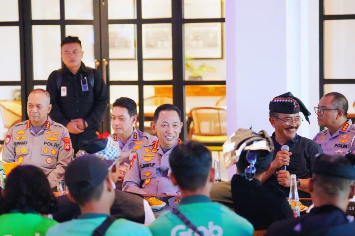 Kapolri Gandeng 27 Ribu Pecalang dan Komunitas Ojol Jaga Stabilitas Kamtibmas Bali
