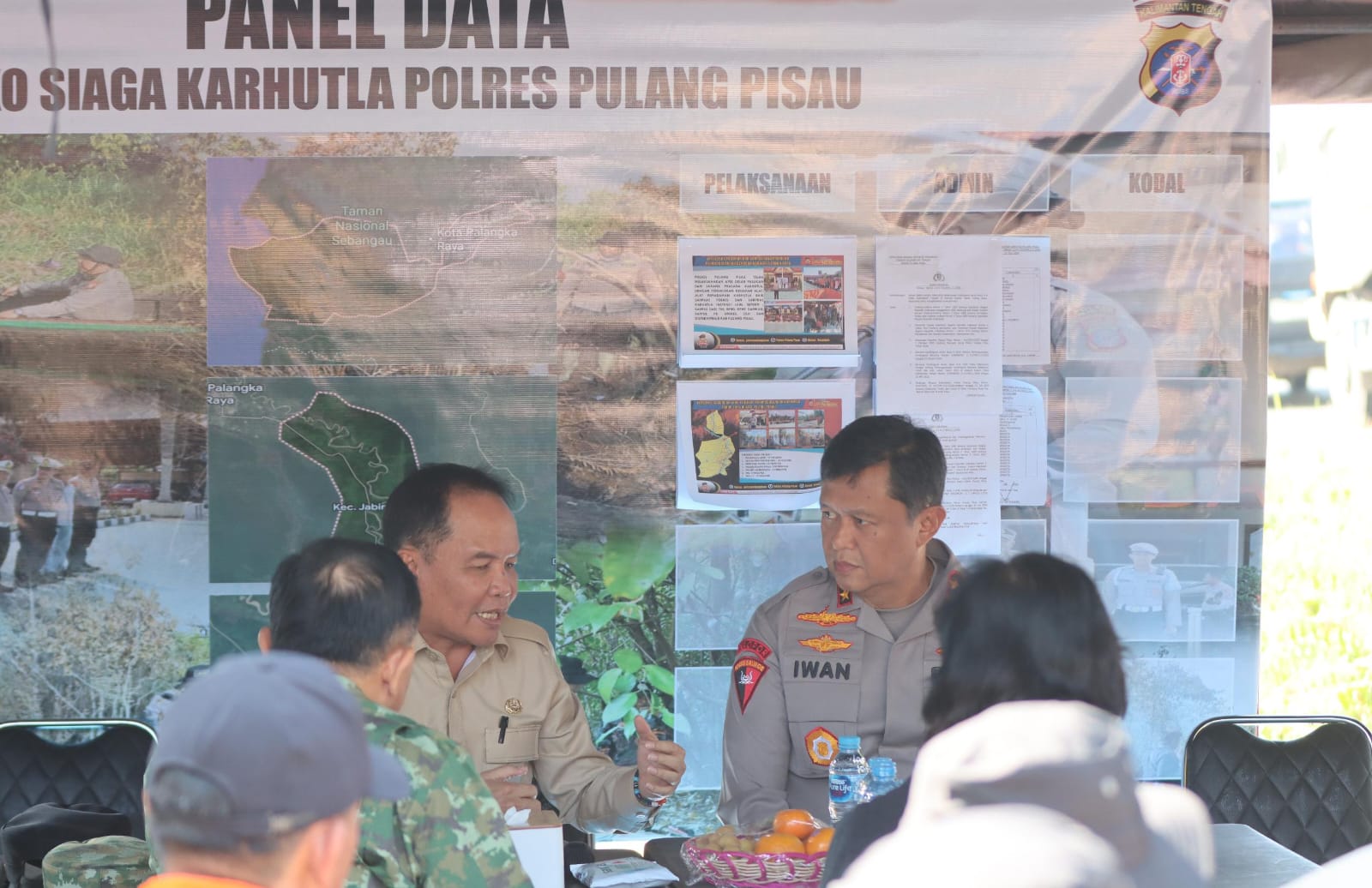 Kapolda dan Gubernur Kalteng Tinjau Posko Karhutla di Tumbang Nusa