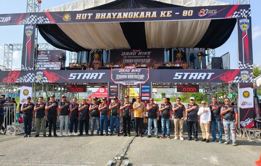 Diikuti 506 Pembalap, Akpol 1990 Gelar Drag Bike Dhira Brata Cup 2026 Guncang Samarinda