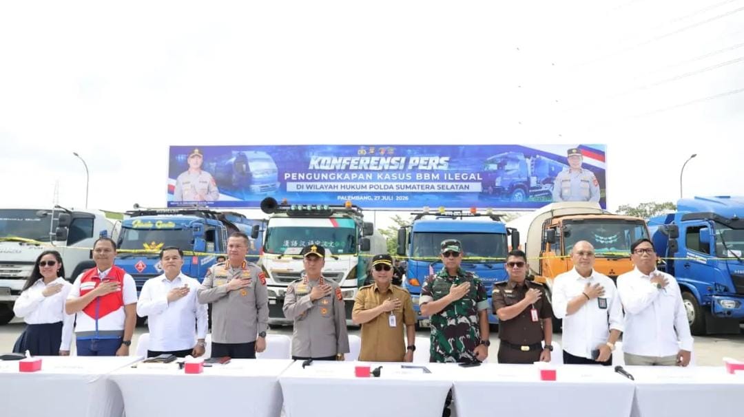 Gempur Mafia Migas, Polda Sumsel Amankan Puluhan Truk dan Jutaan Liter BBM