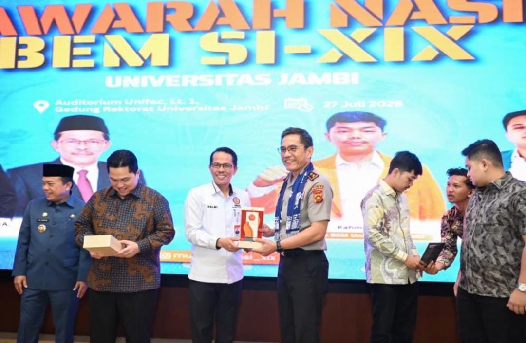Kapolda Jambi Hadiri Pembukaan Munas BEM SI XIX Tahun 2026, Dukung Mahasiswa Lahirkan Gagasan Konstruktif