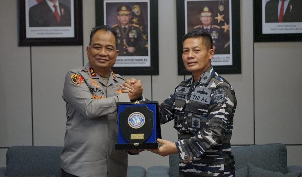 Pererat Silaturahmi, Polda Aceh dan Lanal Sabang Komit Jaga Stabilitas Kamtibmas Maritim