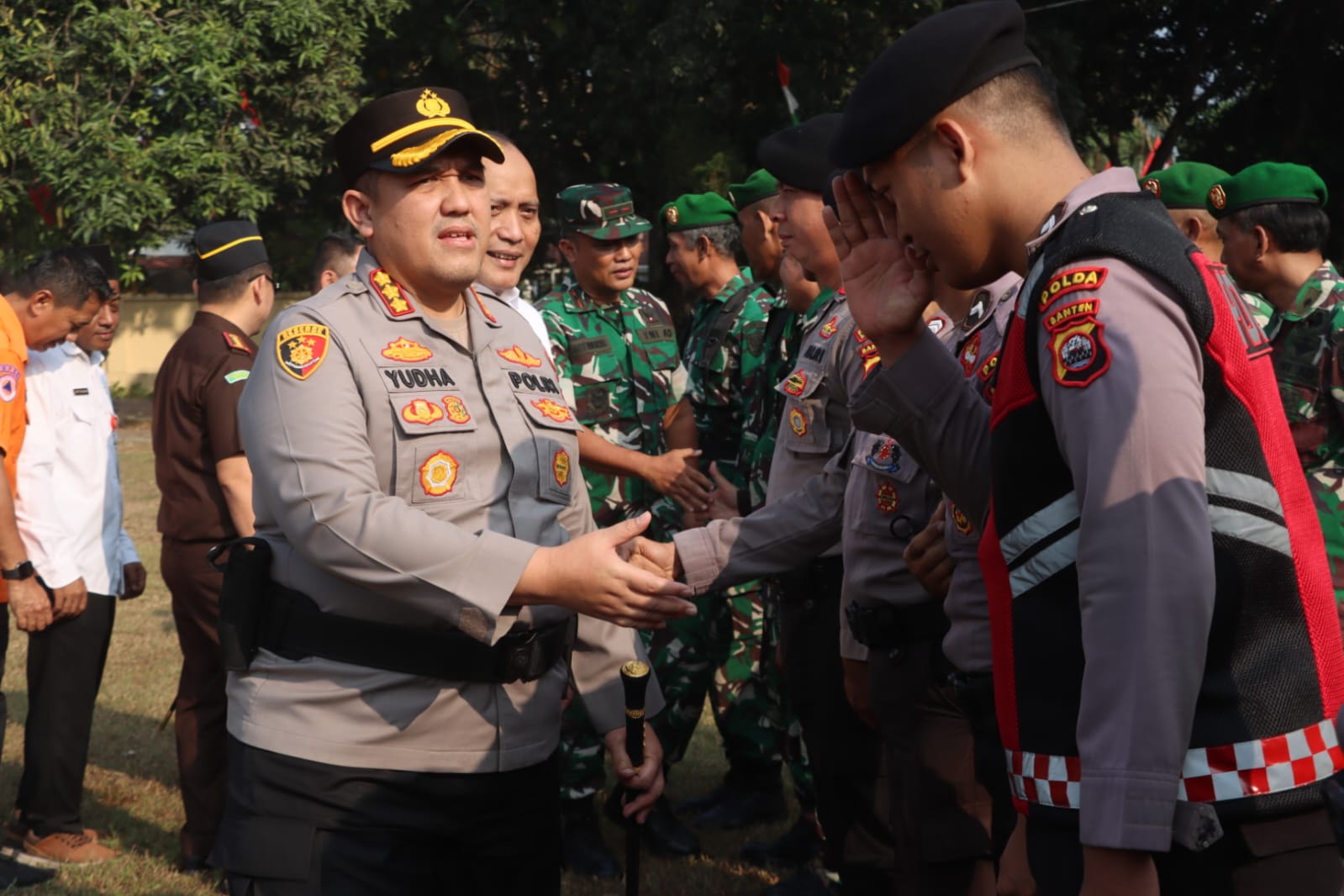 Kapolresta Serang Kota Pimpin Apel Kesiapsiagaan Tanggap Darurat Bencana Karhutla Tahun 2026
