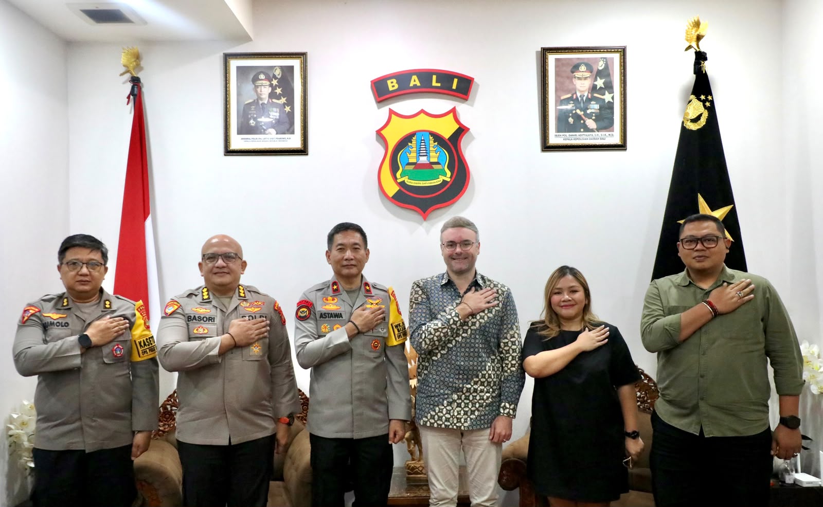 Polda Bali Perkuat Kemitraan Keamanan Internasional Bersama JOPP Team Kedutaan Besar Inggris