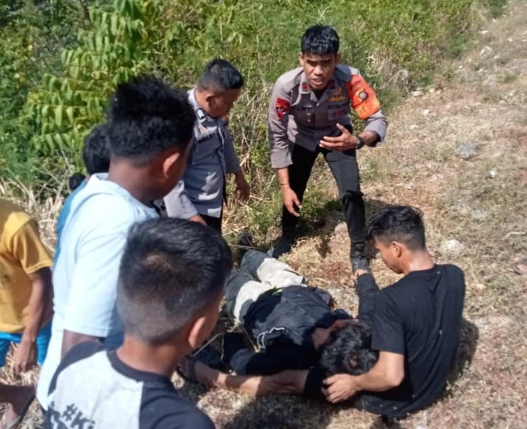 Aksi Sigap! Penyelamatan Korban Kecelakaan Viar di Jurang 20 Meter oleh Brimob Gorontalo