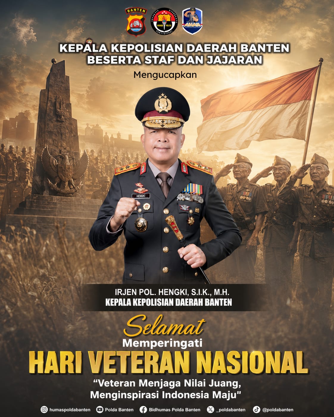 Hari Veteran Nasional 2026, Polda Banten Hormati Jasa Para Pejuang Bangsa