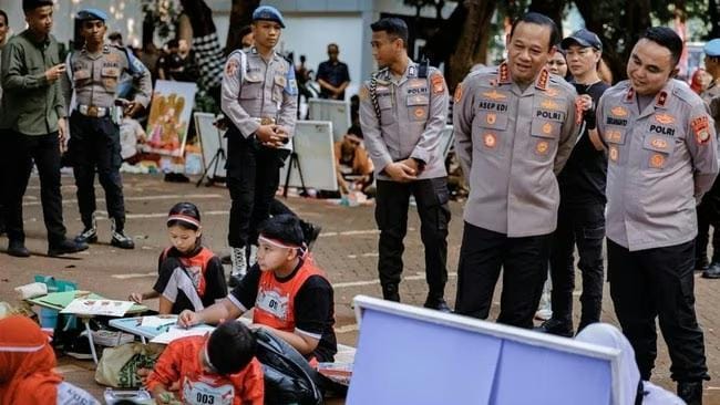 Rayakan HUT ke-81 RI, Polda Metro Jaya Gelar Festival UMKM dan Lomba Lukis Inklusif