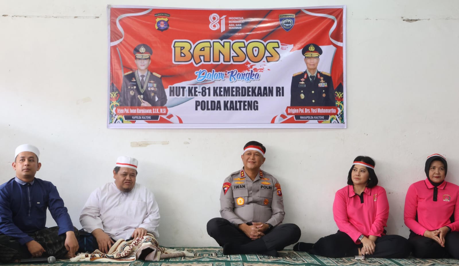 Sambut HUT ke-81 RI, Kapolda Kalteng Anjangsana dan Salurkan Bansos ke Panti Asuhan