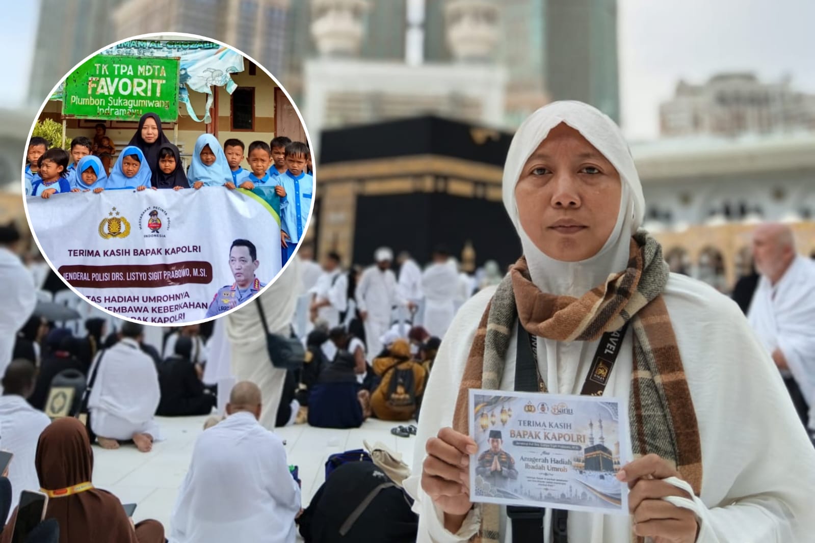 0 Tahun Ikhlas Mengajar Tanpa Honor, Guru Ngaji Pelosok Indramayu Diberangkatkan Umroh Gratis oleh Kapolri