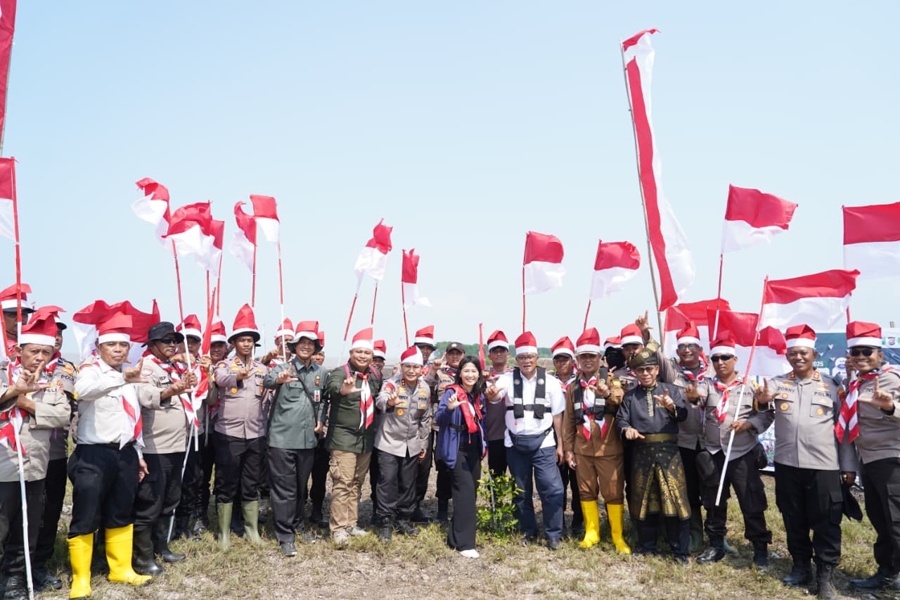 Ekspedisi Merah Putih Presisi Polda Riau Tembus Kuala Selat, 500 Hektare Mangrove Disiapkan Lawan Abrasi