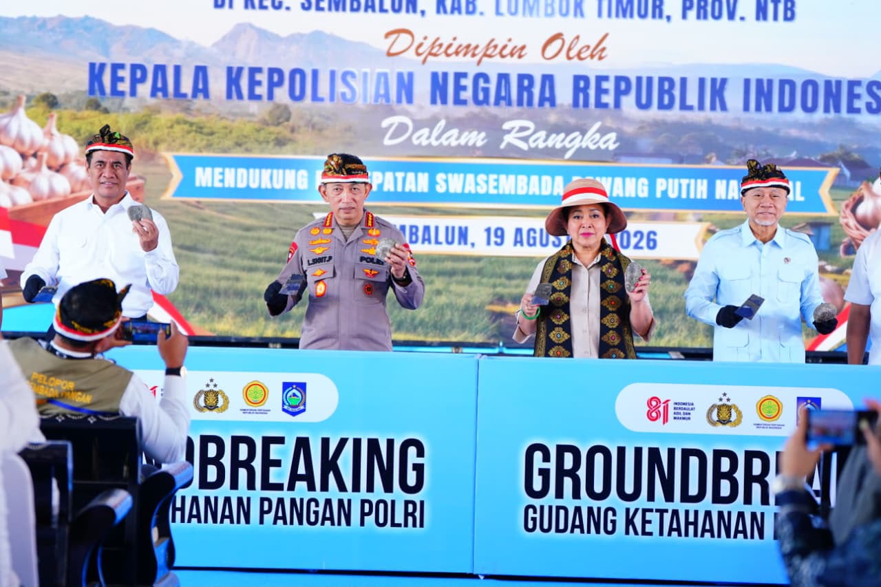 Ketua Komisi IV DPR RI bersama Kapolri Dorong Penguatan Produksi Bawang Putih untuk Kurangi Impor