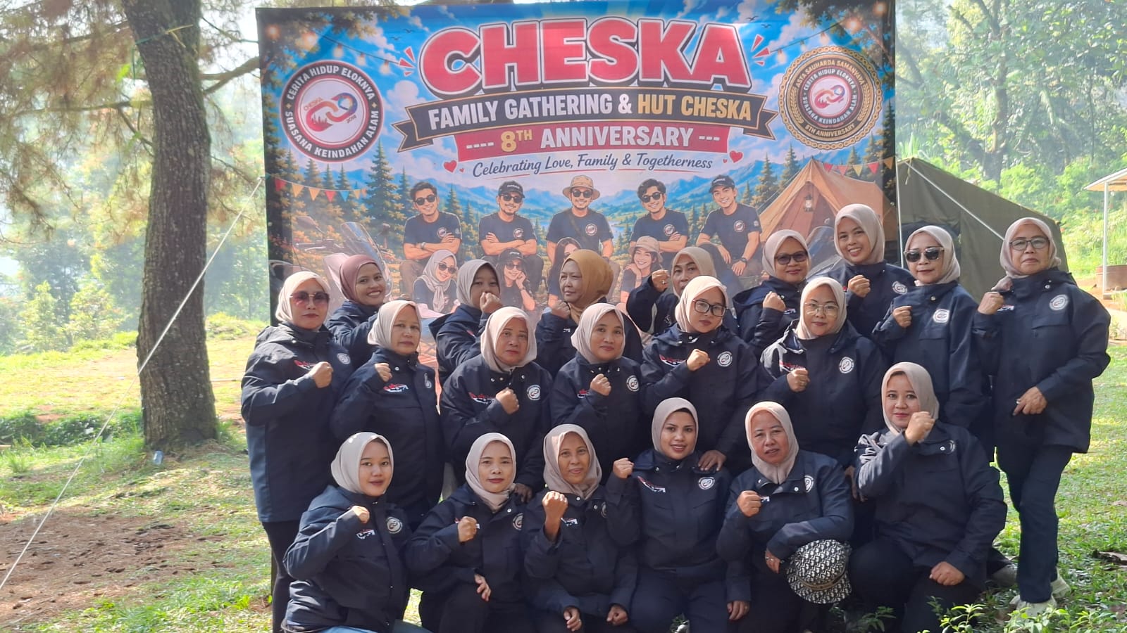Pererat Silaturahmi di Alam Bebas, Komunitas CHESKA Sukses Gelar Touring & Camping HUT ke-8