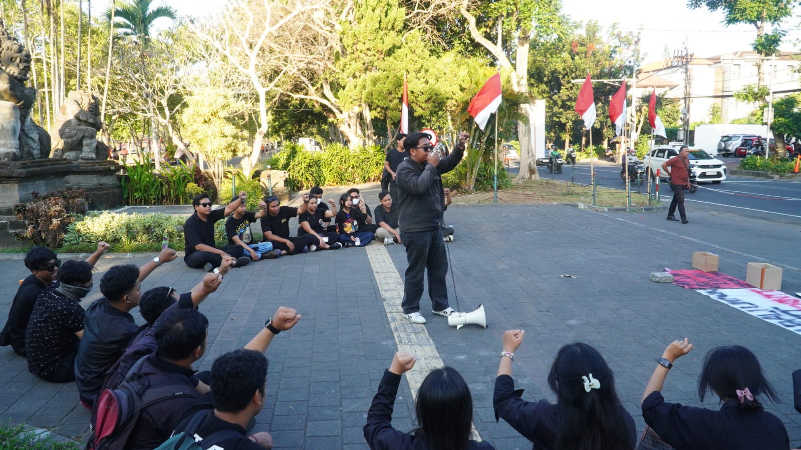Polda Bali Pastikan Aksi Kamisan dan Penggalangan Dana di Renon Berjalan Aman dan Kondusif