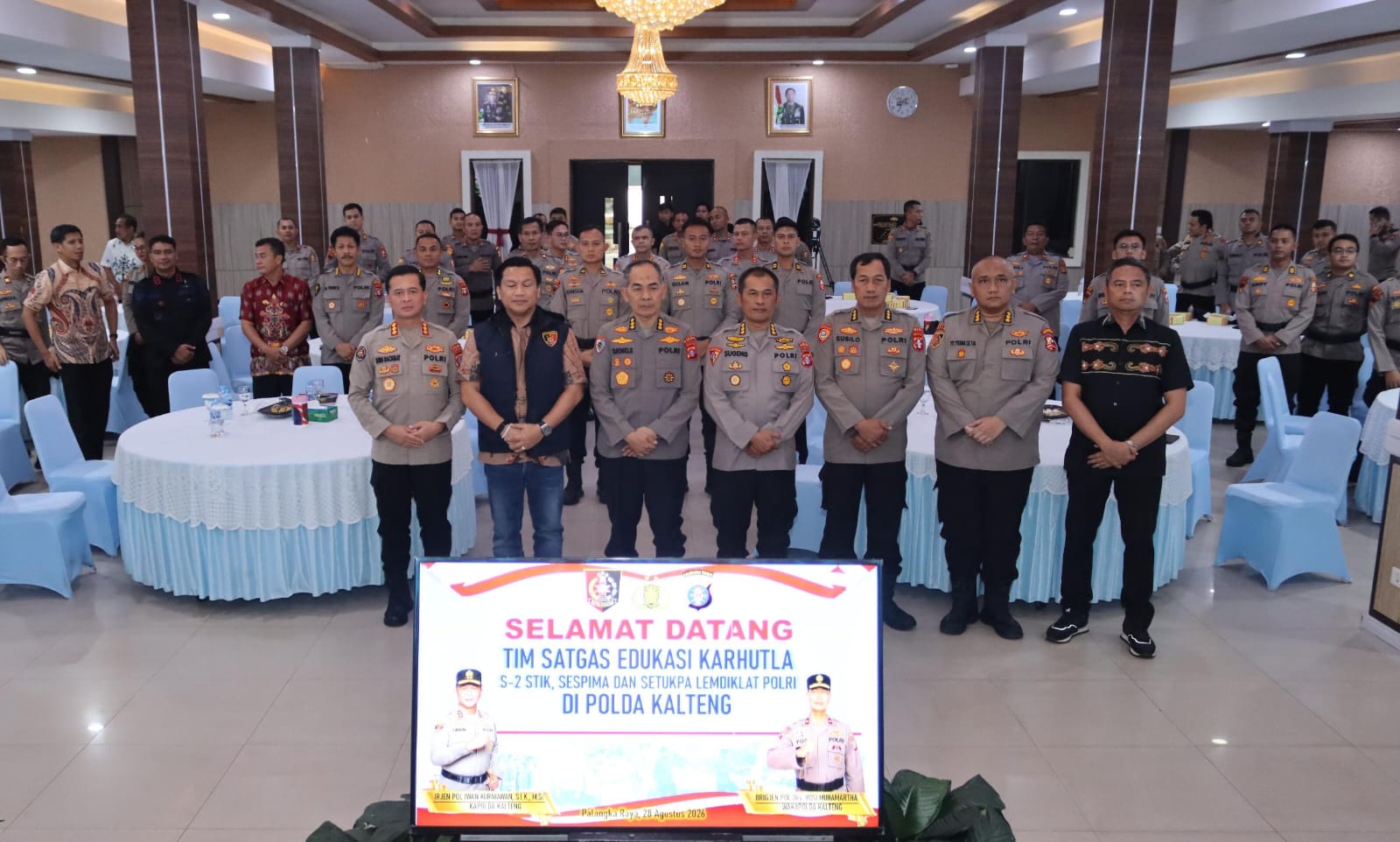 Polda Kalteng Terima 48 Personel BKO Satgas Edukasi Karhutla dari Lemdiklat Polri