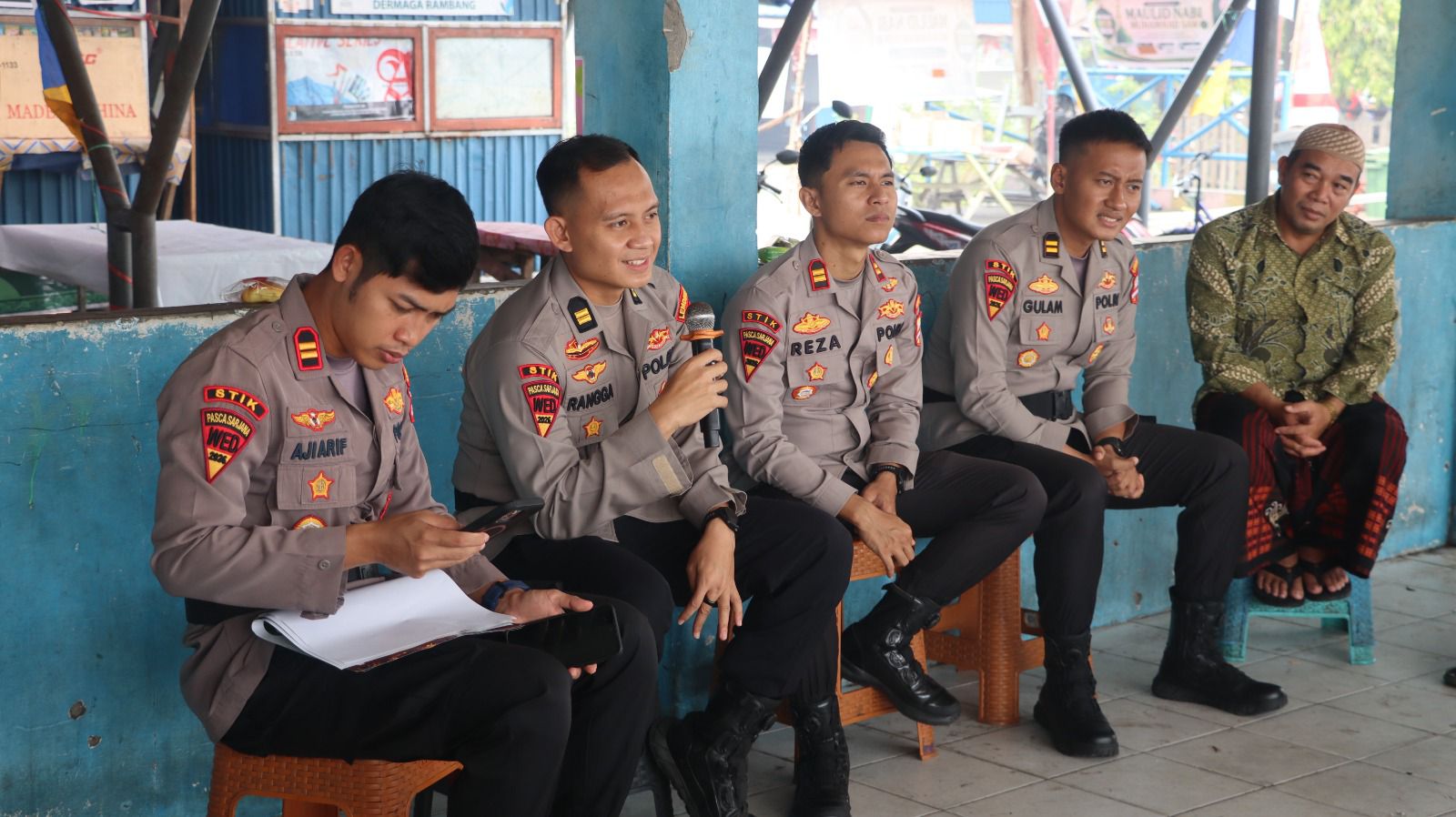 BKO Lemdiklat Polri Gelar Edukasi Penanggulangan Karhutla di Pelabuhan Rambang
