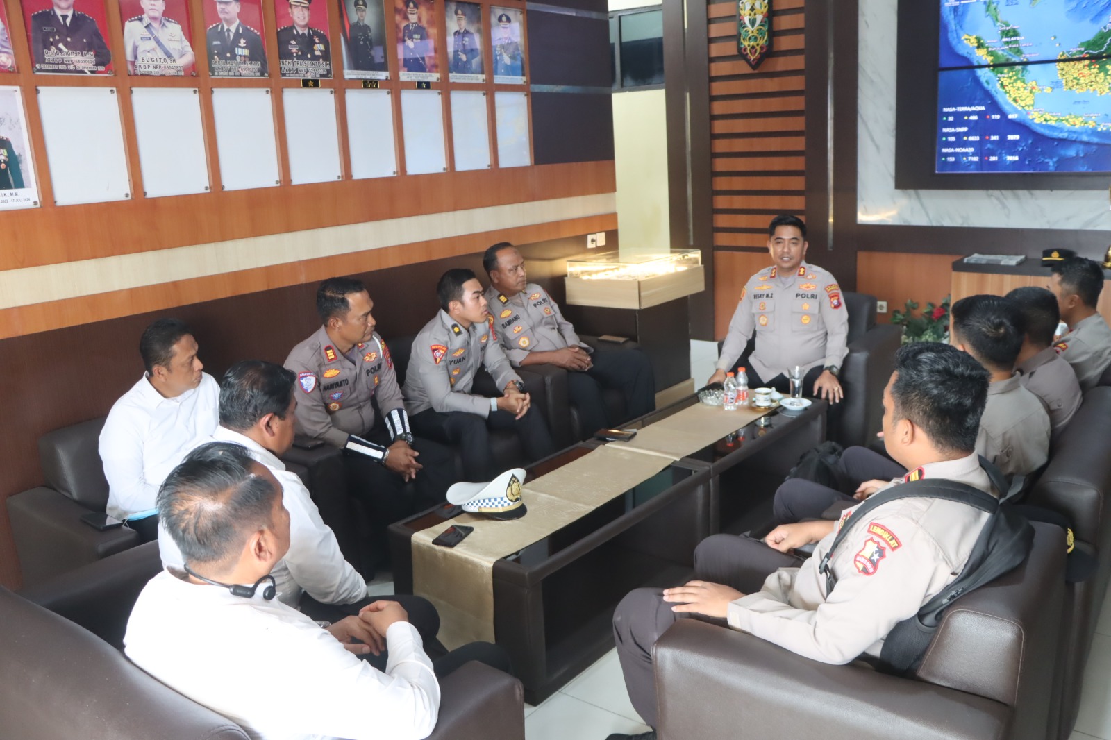 Kapolres Kotim Berikan Arahan kepada Satgas PTIK Lemdiklat Polri