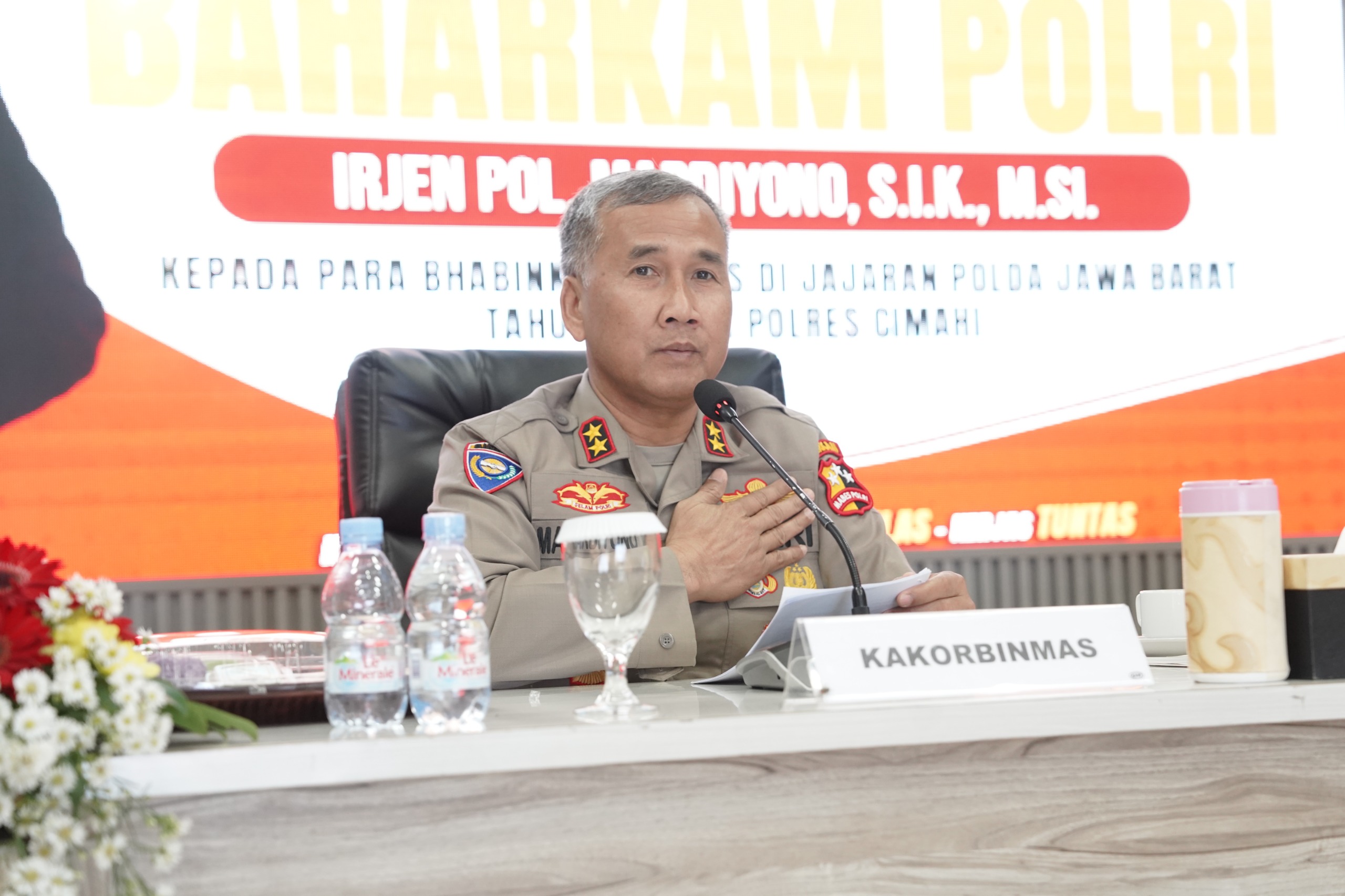 Kakorbinmas Polri Minta Bhabinkamtibmas Harus Dekat dengan Masyarakat dan Responsif Atasi Persoalan Kamtibmas