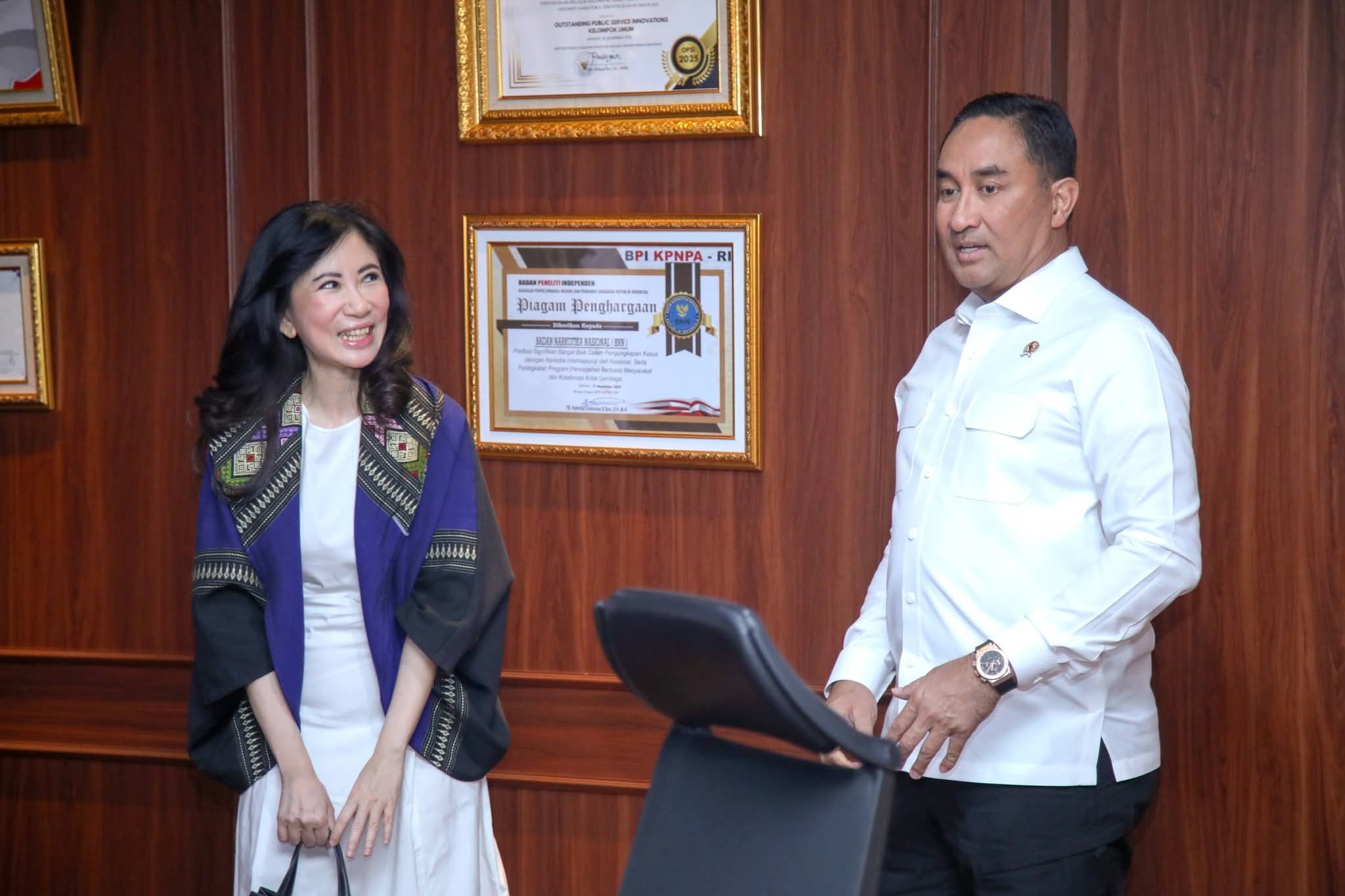 BUKA PELUANG KOLABORASI, KEPALA BNN RI TERIMA AUDIENSI AHLI TERAPI REHABILITASI