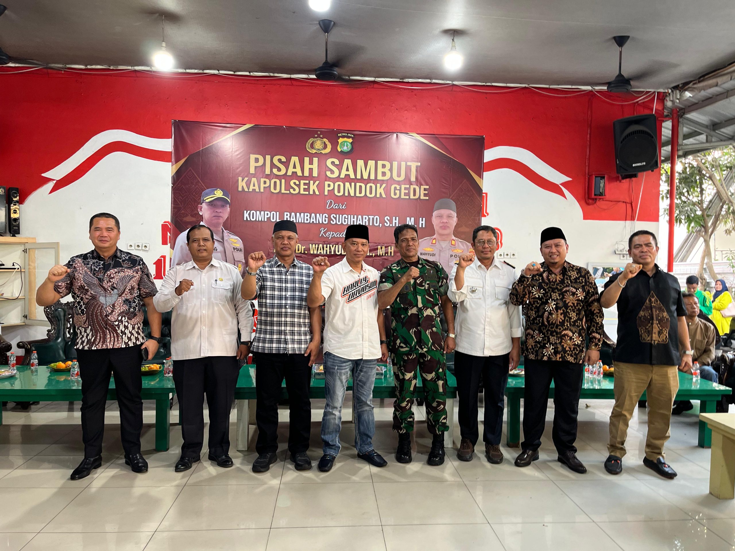 Lepas Sambut Kapolsek Pondok Gede Jadi Momen Penguat Sinergi Tiga Pilar dan Warga