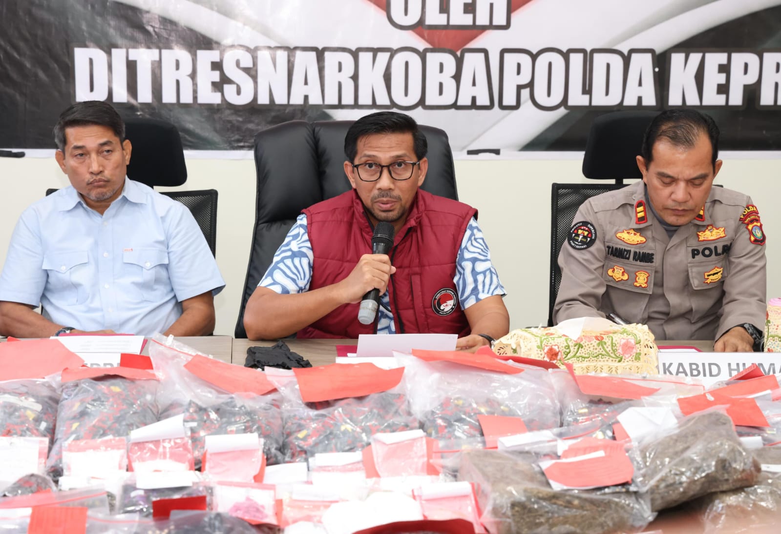 Ditresnarkoba Polda Kepri Musnahkan Barang Bukti 26 Perkara Narkotika, Selamatkan 56.384 Jiwa