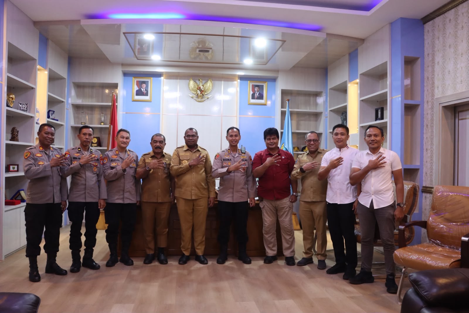 Sinergi Tanpa Batas! Kapolres Raja Ampat Gelar Silaturahmi dengan Jajaran Pemerintah Daerah