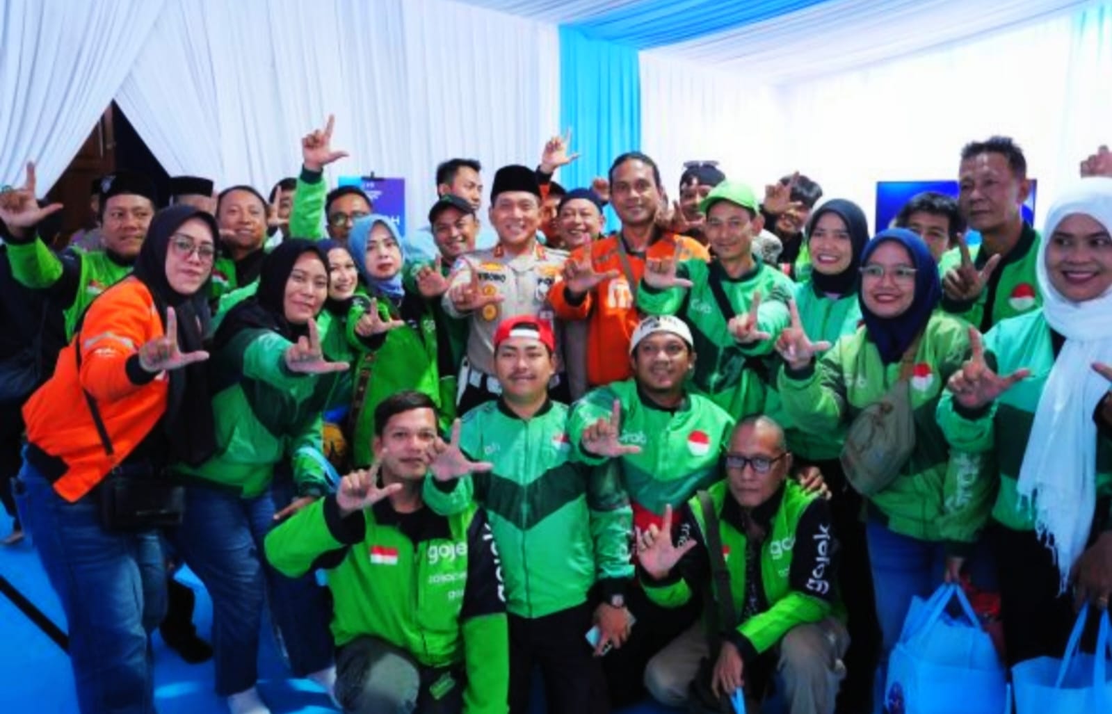 Doa Bersama HUT ke-71 Lalu Lintas, Korlantas Polri Perkuat Sinergi dengan Komunitas Ojol