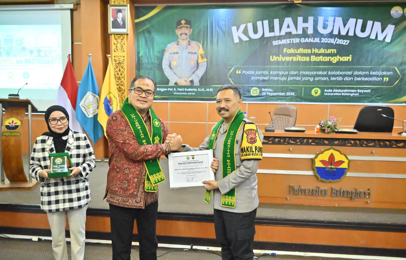 Wakapolda Jambi Dorong Kolaborasi Kampus dan Masyarakat dalam Mewujudkan Keamanan yang Berkeadilan