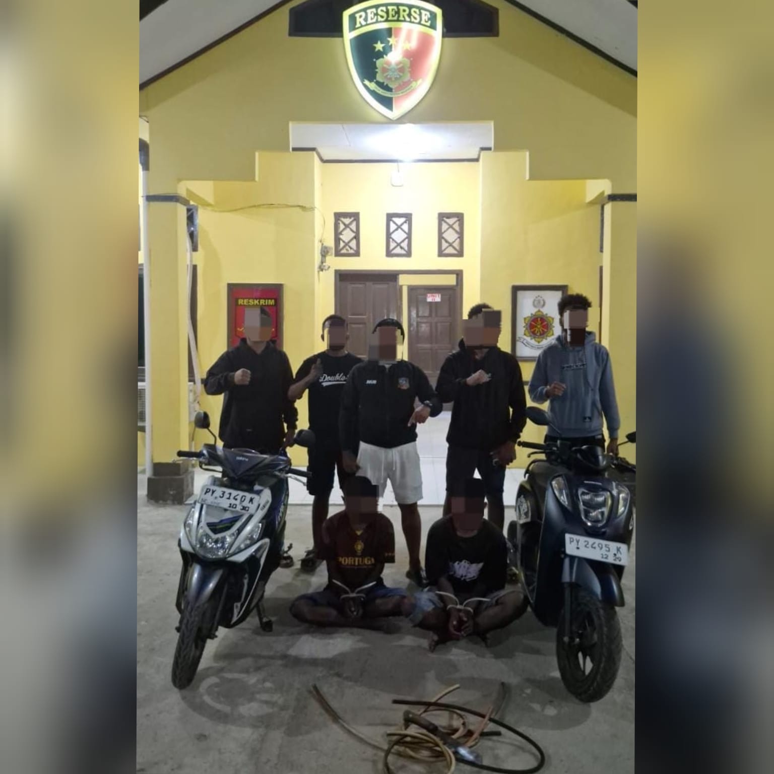 Respon Cepat Laporan Warga, Tim Satreskrim Polres Raja Ampat Ringkus Sindikat Pencuri Kabel Listrik di Bandara Marinda