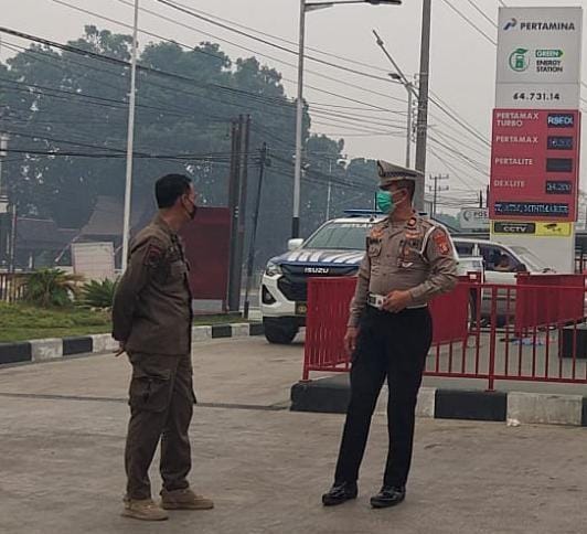 Ditlantas Polda Kalteng Berikan Imbauan Kesehatan serta Utamakan Keselamatan di Jalan