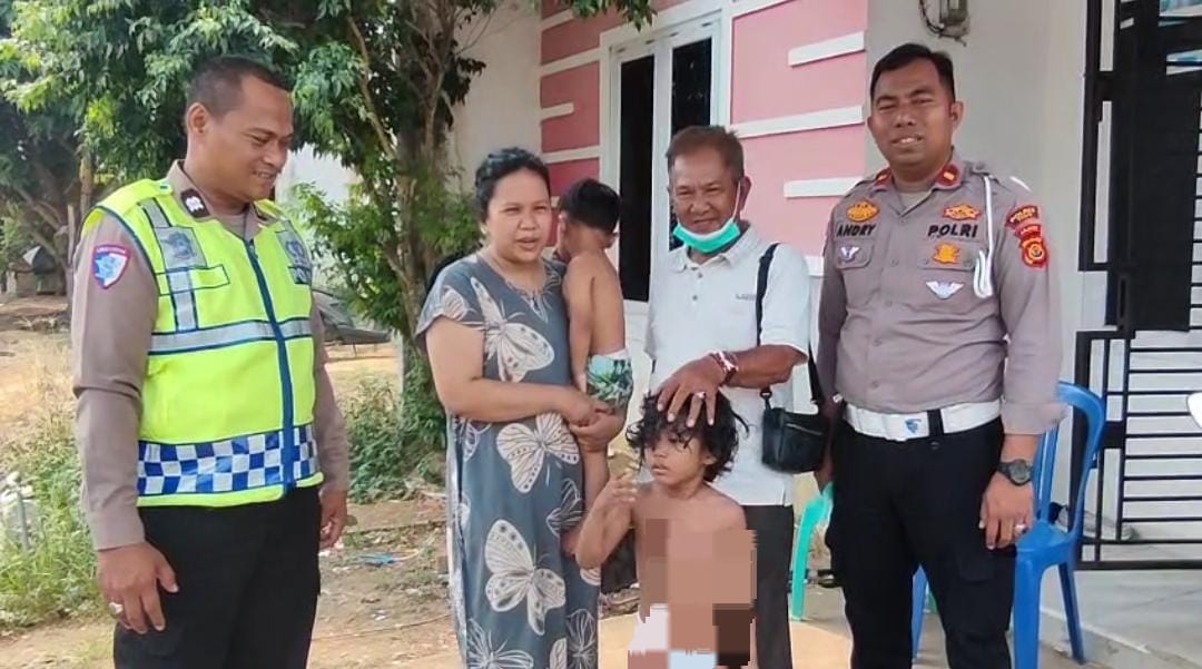 Patroli Hunting, Polisi Temukan Balita Lepas dari Pantauan Orang Tua di Jalan Lintas Tebo