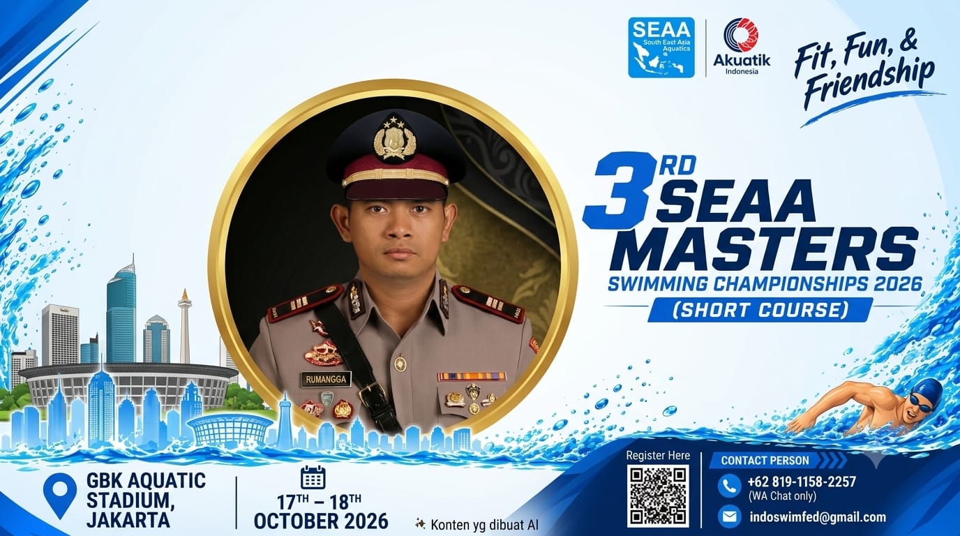 AKP Rumangga Siap Harumkan Nama Polri di 3rd SEAA Masters Swimming Championships 2026